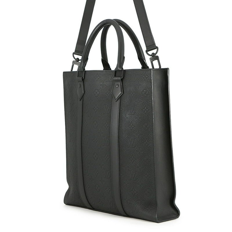 ルイヴィトン トートバッグ モノグラム・トリヨン サックプラ M21866 LOUIS VUITTON 2way ショルダーバッグ 黒 ブラック