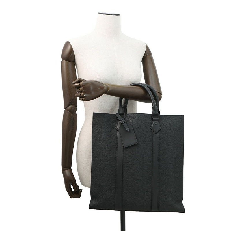 ルイヴィトン トートバッグ モノグラム・トリヨン サックプラ M21866 LOUIS VUITTON 2way ショルダーバッグ 黒 ブラック