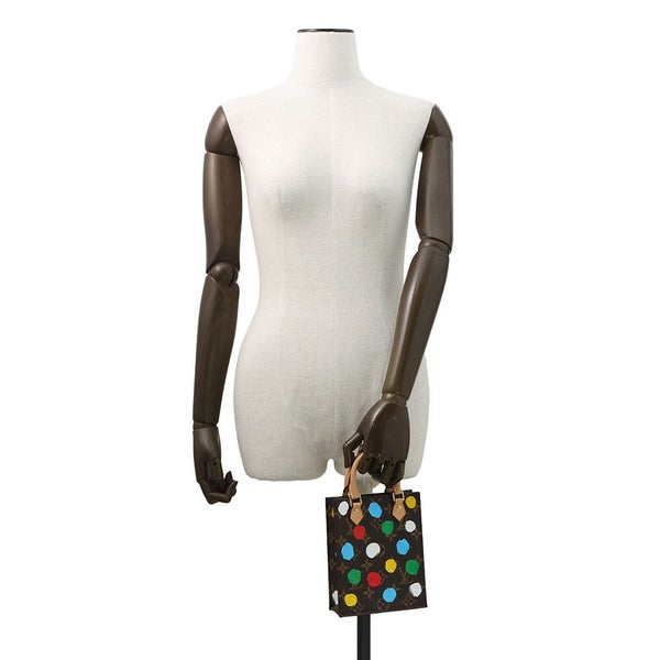 ルイヴィトン ハンドバッグ モノグラム LV×YK プティット・サックプラ M81867 ヴィトン バッグ 2way ショルダーバッグ 草間弥生