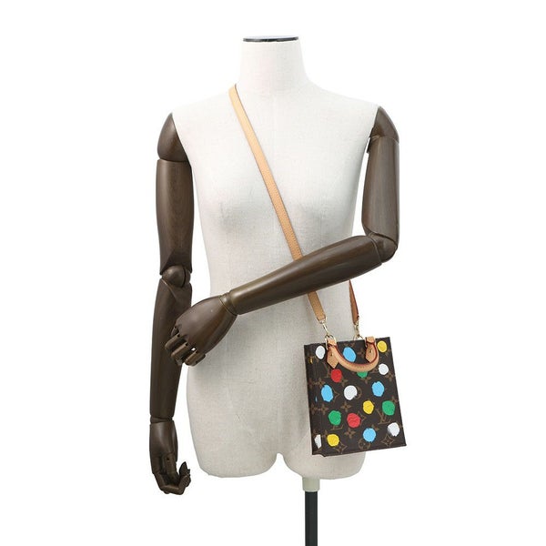 ルイヴィトン ハンドバッグ モノグラム LV×YK プティット・サックプラ M81867 ヴィトン バッグ 2way ショルダーバッグ 草間弥生