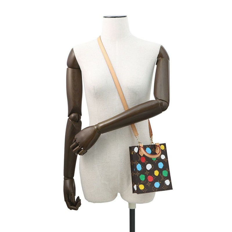 ルイヴィトン ハンドバッグ モノグラム LV×YK プティット・サックプラ M81867 ヴィトン バッグ 2way ショルダーバッグ 草間弥生