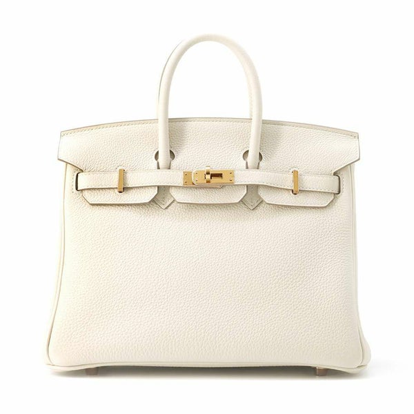 エルメス バーキン25 クレ/ピンクゴールド金具 トゴ Z刻印 HERMES Birkin ハンドバッグ