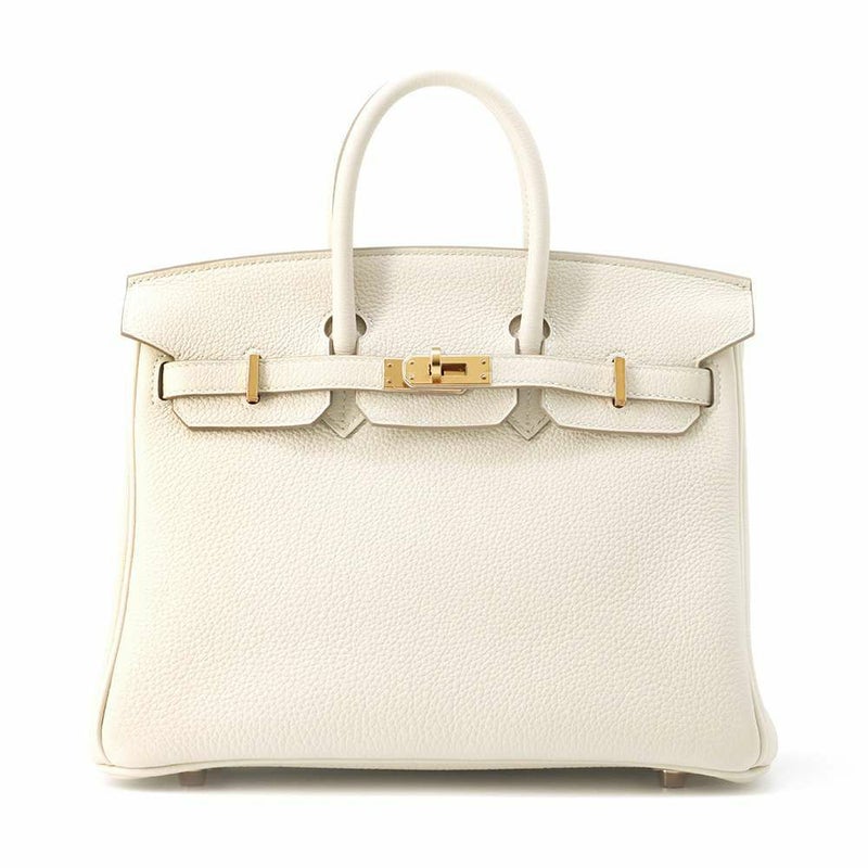 エルメス バーキン25 クレ/ピンクゴールド金具 トゴ Z刻印 HERMES Birkin ハンドバッグ