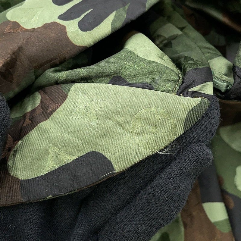 ルイヴィトン ジャケット カモウィンドブレーカー モノグラム カモフラージュ メンズサイズ56 LOUIS VUITTON アウター