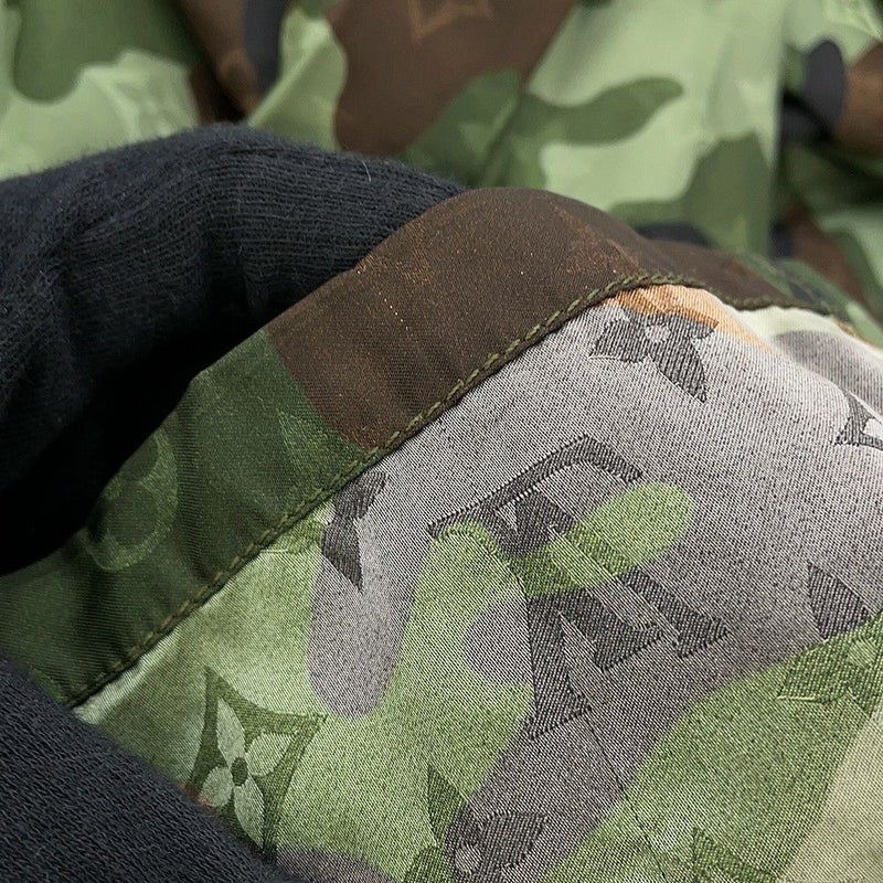 ルイヴィトン ジャケット カモウィンドブレーカー モノグラム カモフラージュ メンズサイズ56 LOUIS VUITTON アウター