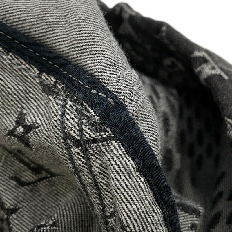 ルイヴィトン デニムジャケット NIGOコラボ ジャイアントダミエ ウェーブス モノグラム メンズサイズ54 1A88WW 黒 ノワール アウター