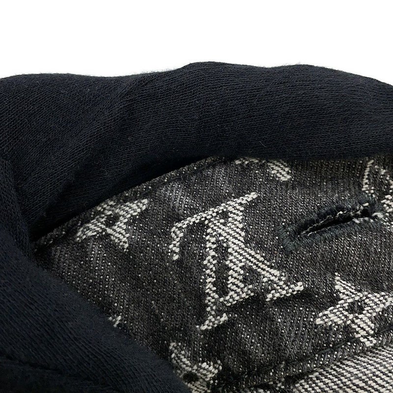 ルイヴィトン デニムジャケット NIGOコラボ ジャイアントダミエ ウェーブス モノグラム メンズサイズ54 1A88WW 黒 ノワール アウター