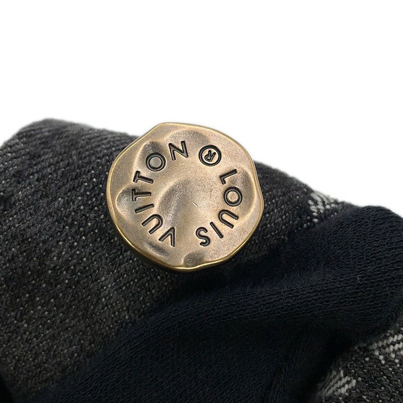 ルイヴィトン デニムジャケット NIGOコラボ ジャイアントダミエ ウェーブス モノグラム メンズサイズ54 1A88WW 黒 ノワール アウター