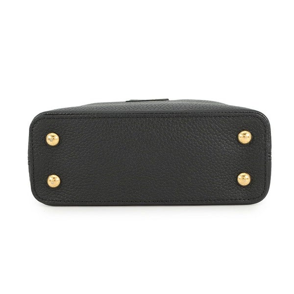 ルイヴィトン ハンドバッグ トリヨンレザー カプシーヌMINI M56071 LOUIS VUITTON 2way ブラック 黒