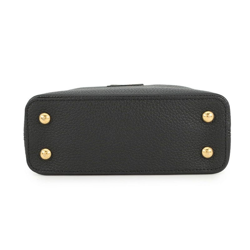 ルイヴィトン ハンドバッグ トリヨンレザー カプシーヌMINI M56071 LOUIS VUITTON 2way ブラック 黒