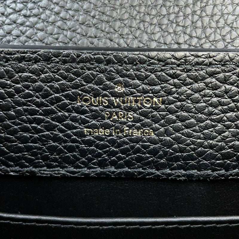 ルイヴィトン ハンドバッグ トリヨンレザー カプシーヌMINI M56071 LOUIS VUITTON 2way ブラック 黒