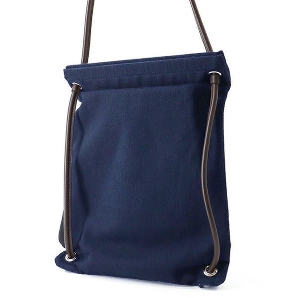 エルメス リュック アリーヌPM ネイビー/シルバー金具 トワルシェブロン Y刻印 HERMES 2wayショルダー