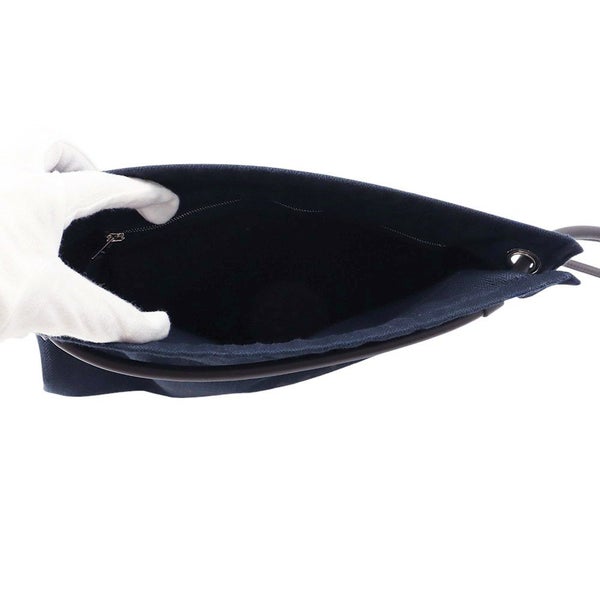 エルメス リュック アリーヌPM ネイビー/シルバー金具 トワルシェブロン Y刻印 HERMES 2wayショルダー