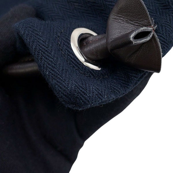 エルメス リュック アリーヌPM ネイビー/シルバー金具 トワルシェブロン Y刻印 HERMES 2wayショルダー