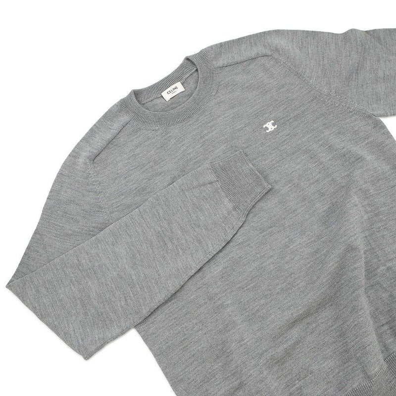 セリーヌ セーター トリオンフ クルーネックセーター ウール メンズサイズXS 2AH80322U.09GM CELINE トップス