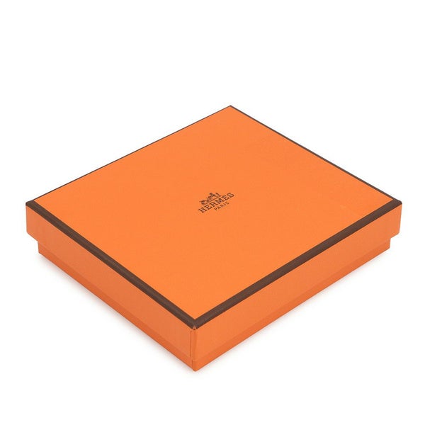 エルメス 三つ折り財布 ベアンコンビネ ジョーヌアンブル/シルバー金具 シェブルミゾル W刻印 HERMES 財布