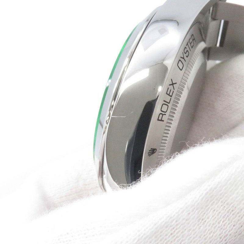 ロレックス ミルガウス グリーンガラス ランダムシリアル ルーレット 116400GV ROLEX 腕時計 黒文字盤