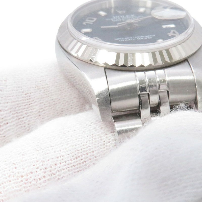 ロレックス デイトジャスト K番 SS/K18WG 79174 ROLEX 腕時計 ブルー文字盤