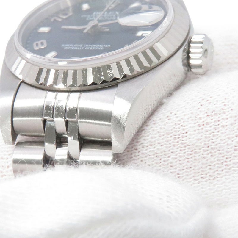 ロレックス デイトジャスト K番 SS/K18WG 79174 ROLEX 腕時計 ブルー文字盤