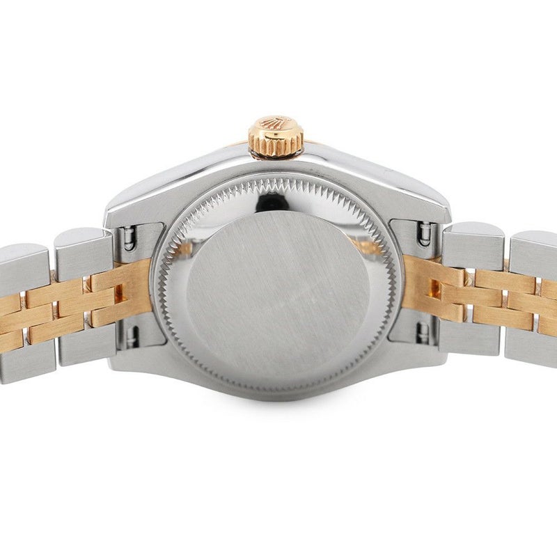 ロレックス デイトジャスト SS/K18YG 179173G ROLEX 腕時計 白文字盤 10Pダイヤ