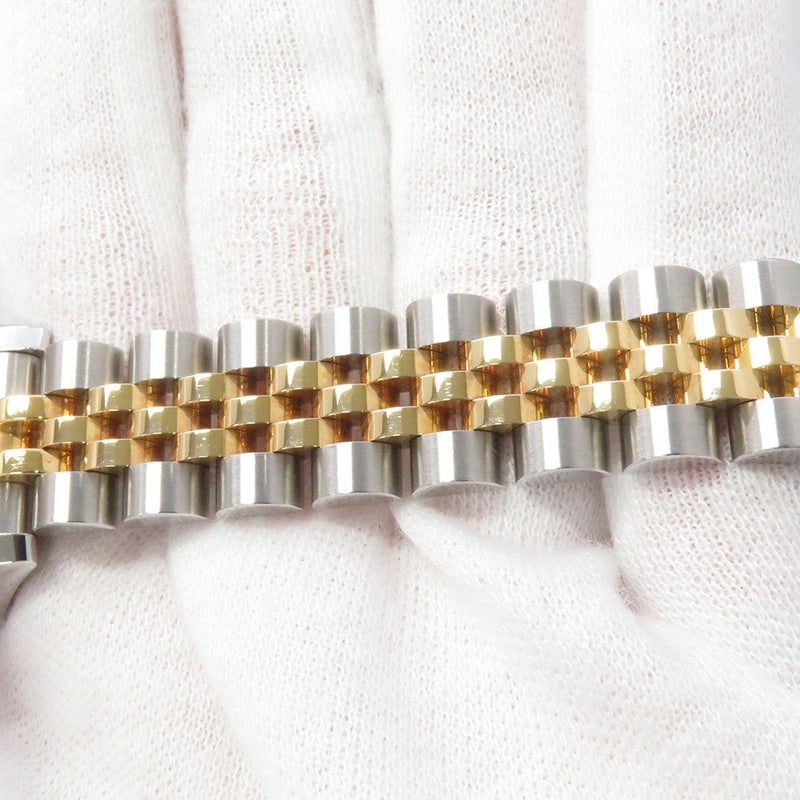 ロレックス デイトジャスト SS/K18YG 179173G ROLEX 腕時計 白文字盤 10Pダイヤ