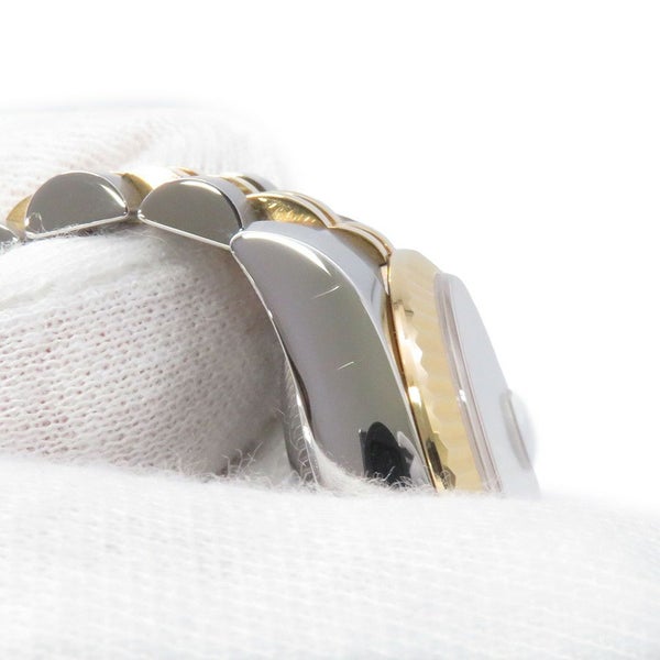 ロレックス デイトジャスト SS/K18YG 179173G ROLEX 腕時計 白文字盤 10Pダイヤ