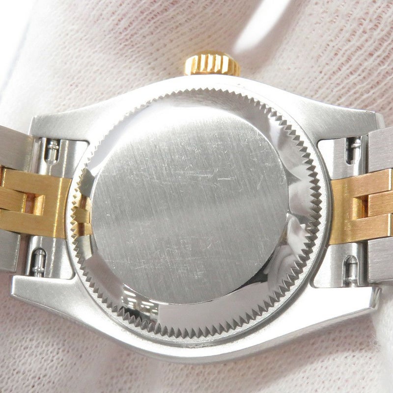 ロレックス デイトジャスト SS/K18YG 179173G ROLEX 腕時計 白文字盤 10Pダイヤ