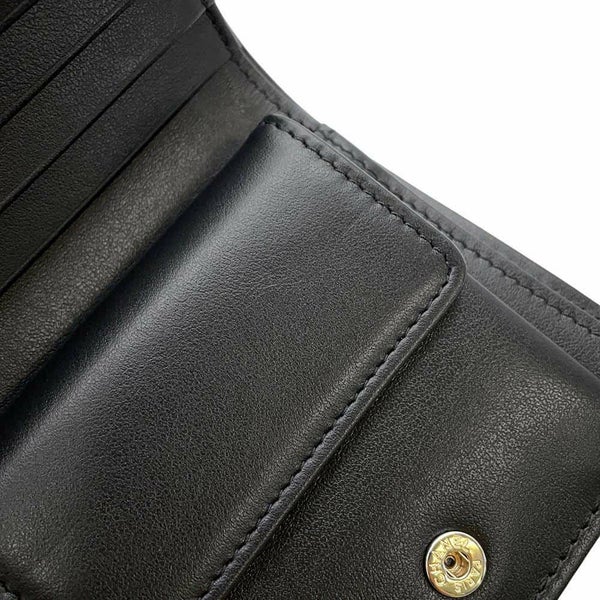 シャネル 二つ折り財布 ココマーク マトラッセ キャビアスキン AP4085 CHANEL 財布 黒