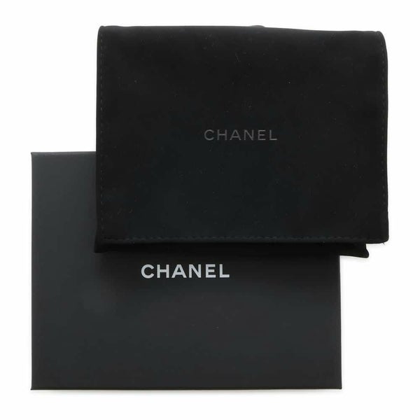 シャネル 二つ折り財布 ココマーク マトラッセ キャビアスキン AP4085 CHANEL 財布 黒
