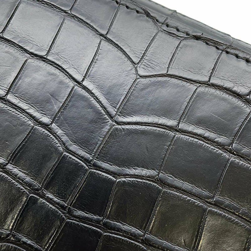 ルイヴィトン 長財布 クロコダイル マット ジッピーXL N93081 LOUIS VUITTON 財布 メンズ セカンドバッグ ブラック 黒