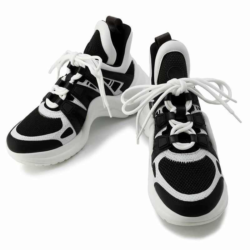 ルイヴィトン スニーカー アークライト・ライン レディースサイズ36 1/2 LOUIS VUITTON 靴 白 黒 限定カラー