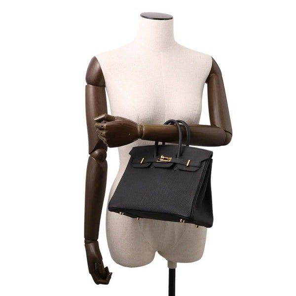 エルメス バーキン25 ブラック/ゴールド金具 トゴ B刻印 HERMES Birkin ハンドバッグ 黒