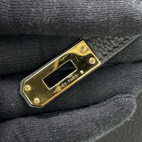 エルメス バーキン25 ブラック/ゴールド金具 トゴ B刻印 HERMES Birkin ハンドバッグ 黒