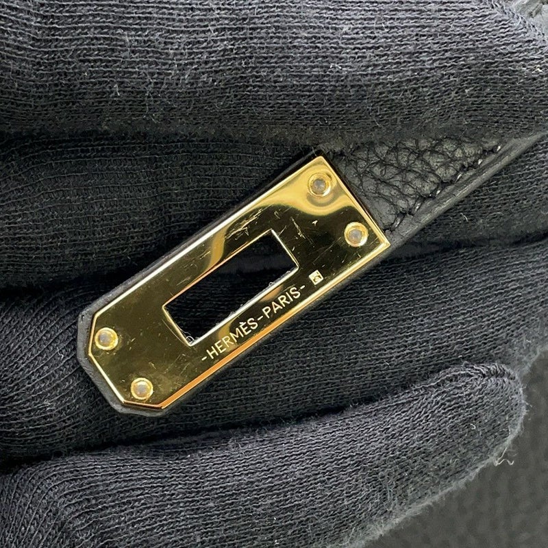 エルメス バーキン25 ブラック/ゴールド金具 トゴ B刻印 HERMES Birkin ハンドバッグ 黒