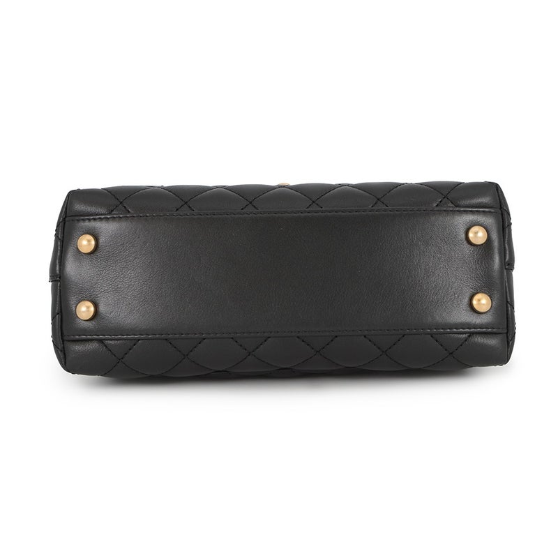 シャネル ハンドバッグ マトラッセ ココマーク ココハンドル ラムスキン ビーズ A92990 CHANEL 2way