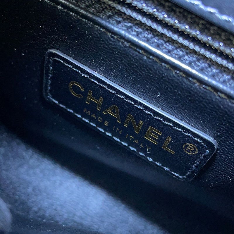 シャネル ハンドバッグ マトラッセ ココマーク ココハンドル ラムスキン ビーズ A92990 CHANEL 2way