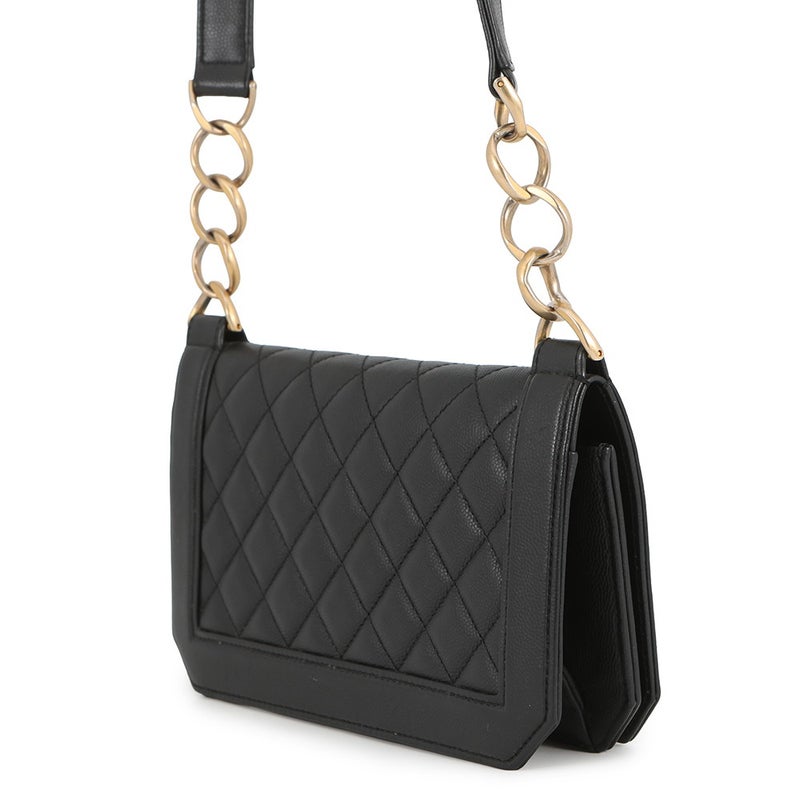 シャネル ショルダーバッグ マトラッセ ココマーク キャビアスキン A91576 CHANEL 黒