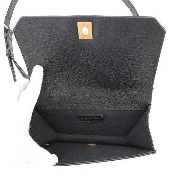 シャネル ショルダーバッグ マトラッセ ココマーク キャビアスキン A91576 CHANEL 黒