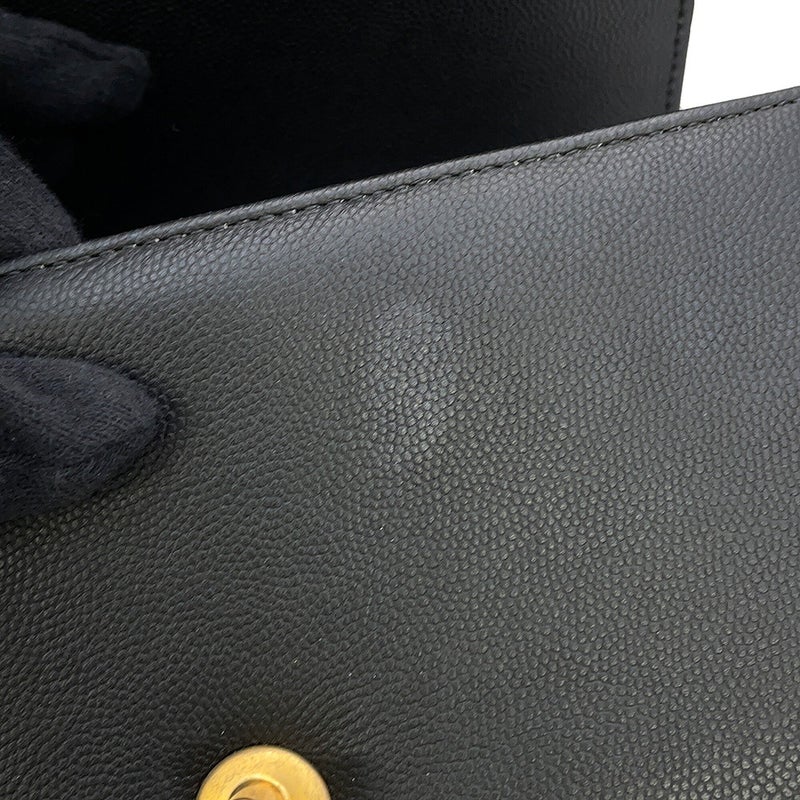 シャネル ショルダーバッグ マトラッセ ココマーク キャビアスキン A91576 CHANEL 黒