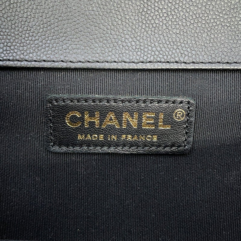 シャネル ショルダーバッグ マトラッセ ココマーク キャビアスキン A91576 CHANEL 黒