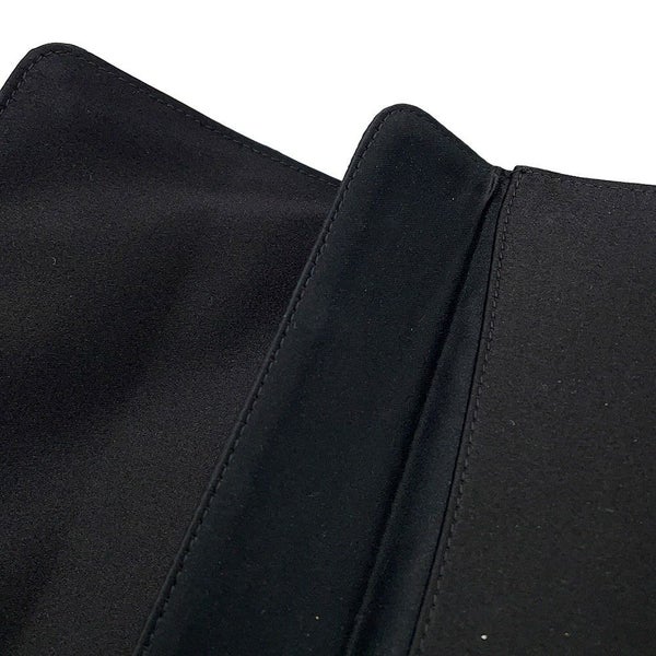 シャネル クラッチバッグ ココマーク サテン ラインストーン CHANEL 黒