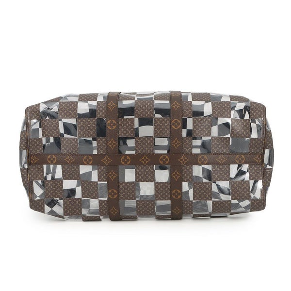 ルイヴィトン ボストンバッグ モノグラム・チェス キーポル・バンドリエール50 M20864 LOUIS VUITTON 2way