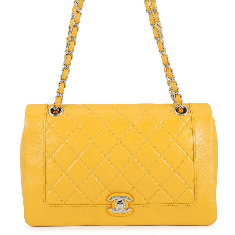 シャネル チェーンショルダーバッグ マトラッセ ココマーク シングルフラップ レザー CHANEL