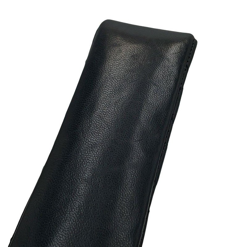 シャネル チェーンショルダーバッグ ミニミニ マトラッセ ココマーク ラムスキン CHANEL 黒