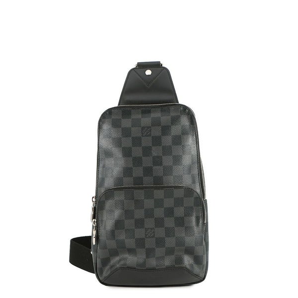 ルイヴィトン ボディバッグ ダミエ・グラフィット アヴェニュー・スリングバッグ N41719 LOUIS VUITTON 黒 ブラック
