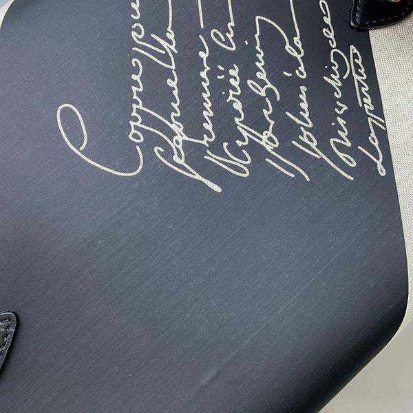 ベルルッティ トートバッグ スクリット サンデー キャンバス 224708 Berluti メンズ 黒 アウトレット品