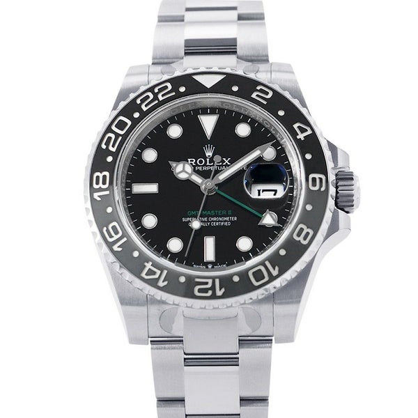 ロレックス GMTマスター2 ランダムシリアル ルーレット 126710GRNR ROLEX 腕時計 黒文字盤