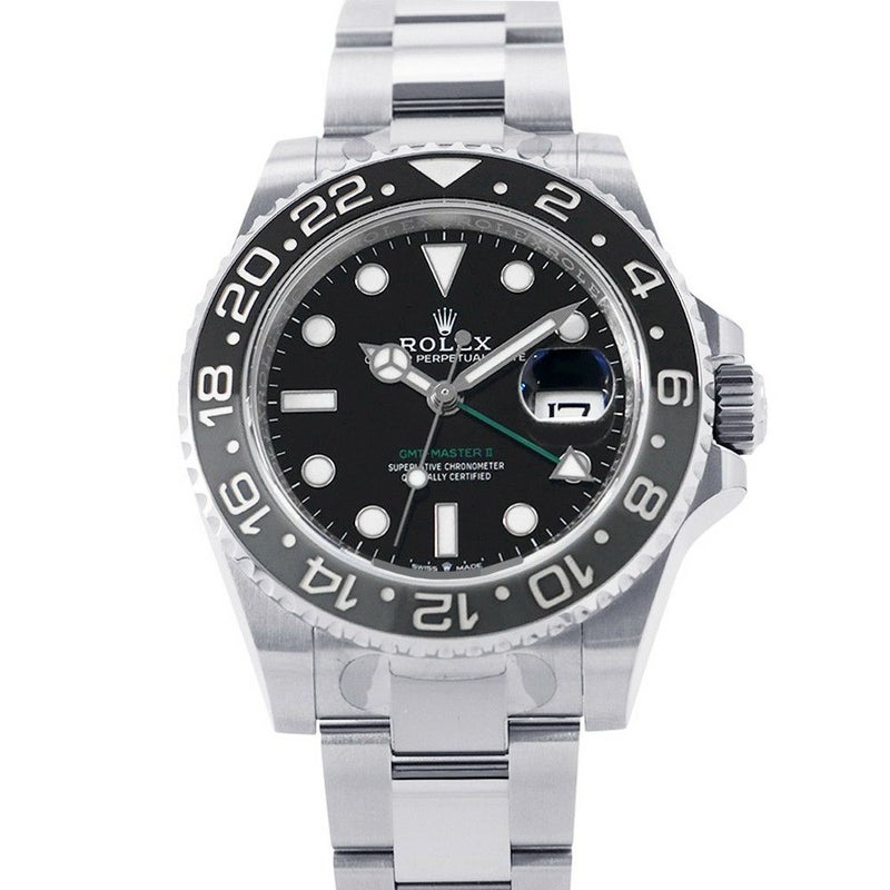 ロレックス GMTマスター2 ランダムシリアル ルーレット 126710GRNR ROLEX 腕時計 黒文字盤