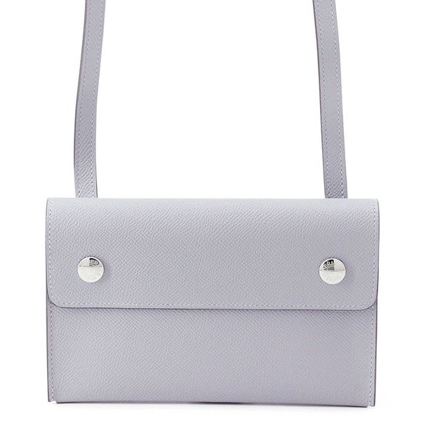 エルメス ショルダーウォレット ナップ トゥーゴー グリパンタン/シルバー金具 エプソン K刻印 財布