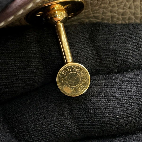 エルメス リンディ ミニ エトゥープ/ゴールド金具 トリヨンクレマンス W刻印 2wayショルダー